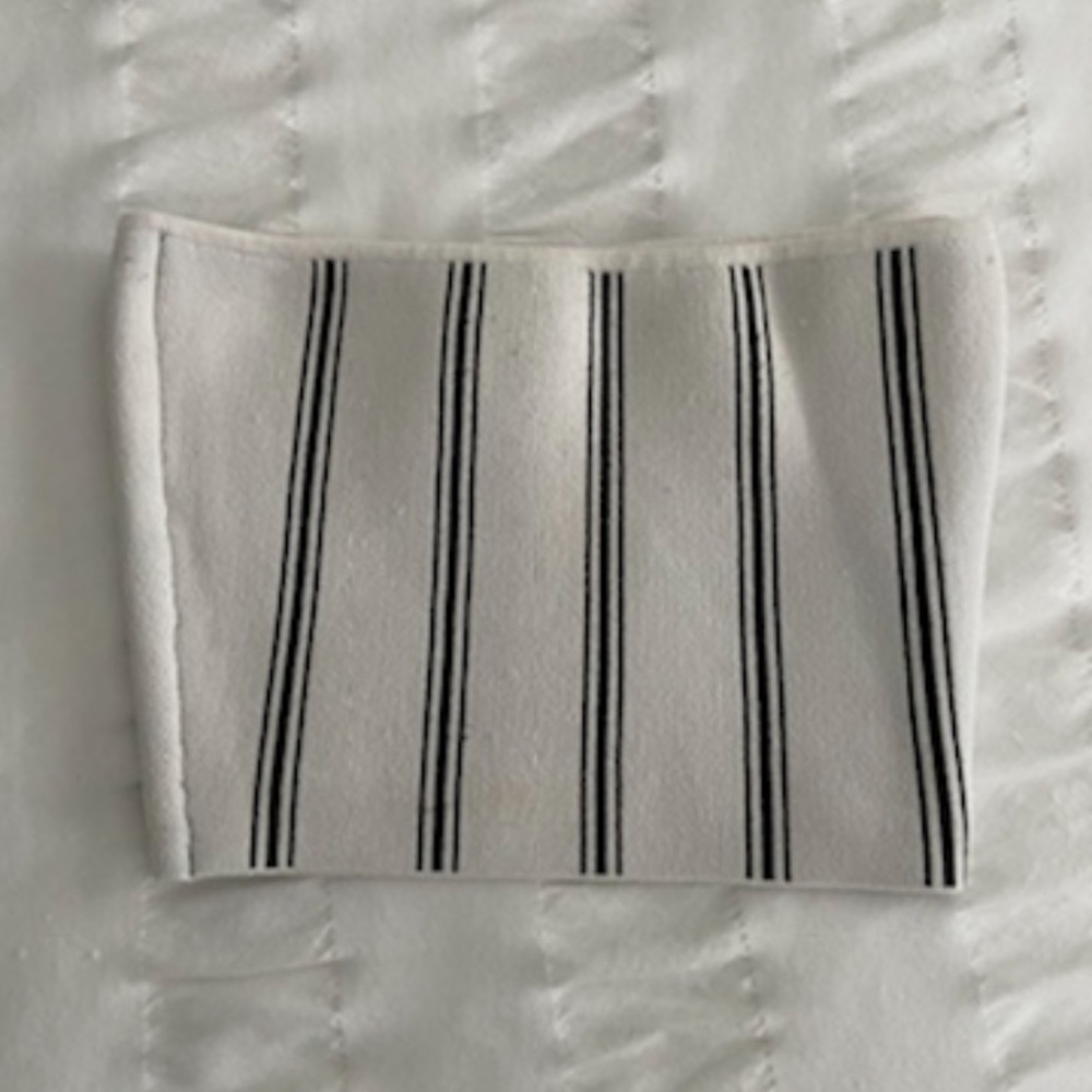 Aritzia Babaton striped Sculpt Knit Tube Top